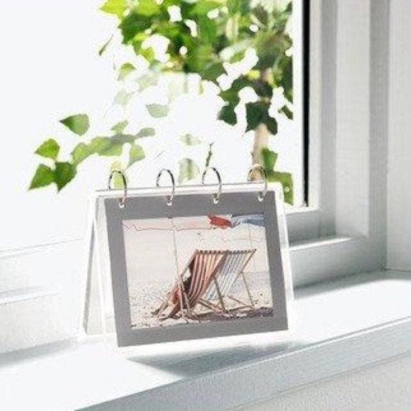 RARE! IKEA Finlir Photo Flip Free Standing Album Holds 6 6x4" Photo, Retired NEW